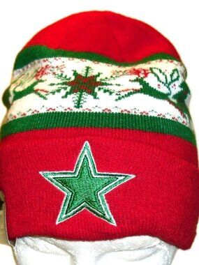 Dallas Cowboys New Era Mens Beanie Christmas Holidays Cuffed Winter hat cap New
